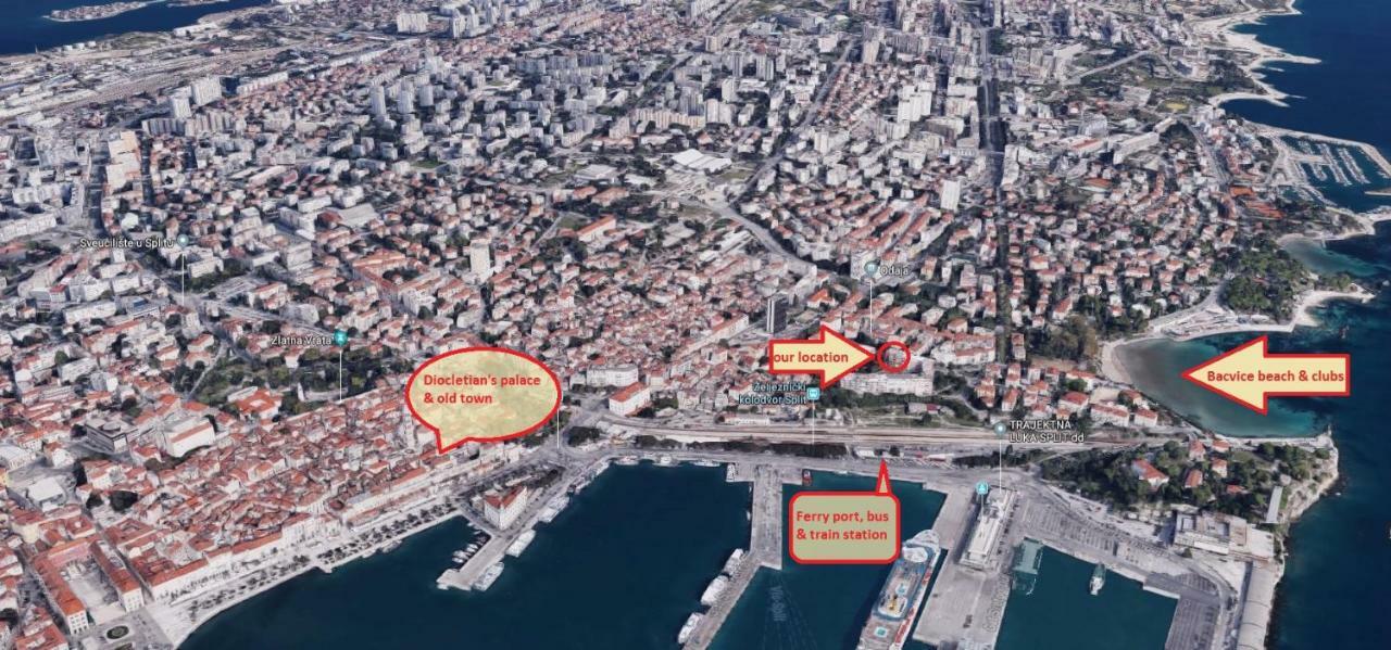 Apartmán Bacvice Seaview Split Exteriér fotografie